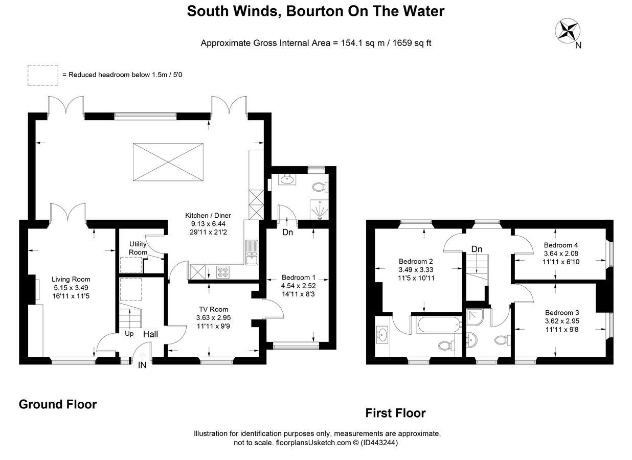 Villa South Winds Bourton-on-the-Water Exterior foto